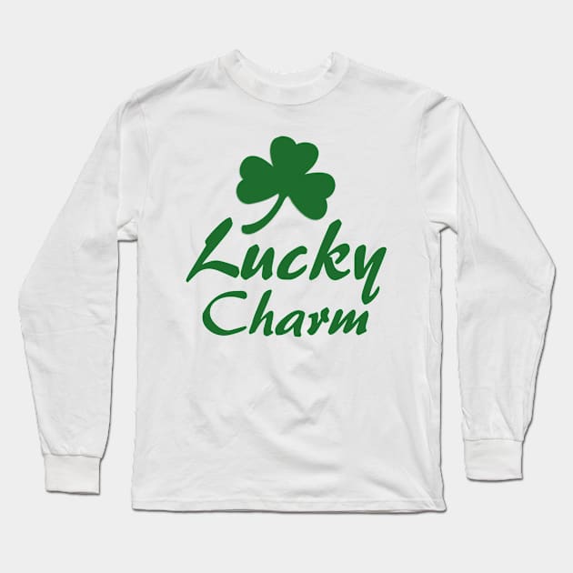 St. Patrick's Day - Lucky Charm Long Sleeve T-Shirt by ESDesign